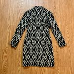 Tucker Black White Diamond Stripe Mini Sweater Dress Womens Small Photo 5