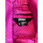 DKNY  Women's Purple Honeycomb Mesh Funnel-Neck Sweatshirt Size M Long Sleeve Photo 7