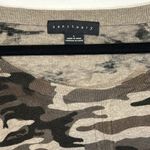 Sanctuary  Camouflage Sweater Front Tie Top Size Large Photo 1