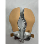 Womans Idifu Strappy Dress Sandals 9 Silver Buckle Heel NWOT Photo 6