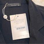 Final Touch  BOHME black dress button front ruching size large 100%  cotton Photo 4