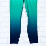 Athleta  Ombre High Waisted Leggings Athletic Workout Yoga‎ Pants Small Green Photo 1