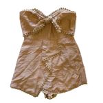 strapless romper Tan Photo 1