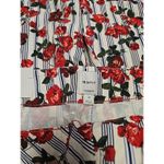 Anthropologie Maeve The Colette Cropped Wide-Leg Rose Printed Pants Sz 34 NWT Photo 6