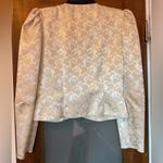 Gunne Sax  by Jessica McClintock Vtg Scott McClintock Button Ivory Satin Jacket Photo 5