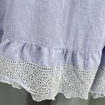 Rachel Ashwell Blue Babydoll Dress Midi Lace Ruffle Shabby Chic Cottagecore Sz L Photo 2