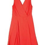 Cupcakes and Cashmere Dress Womens 4 Orange Fit & Flare Preppy Romantic Date Night Photo 0