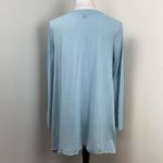 J.Jill  Light Blue V Neck Button Down Sharkbite Cardigan Sweater Medium Photo 3