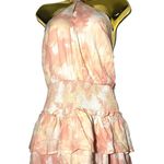 TCEC  halter mini ruffle tier mini Y2K dress size S beachy travel Photo 0