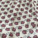 Lucky Brand  cream red floral tie front top, size 1X Photo 3