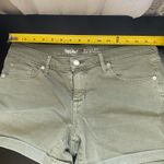 Mossimo Denim Mossimo Supply Co. Olive Green Distressed Mid Rise Shorts Women's Size 10/30R Photo 3
