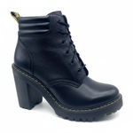 Dr. Martens Persephone Milled Nappa Chunky Heel Boots Size 10 Black Photo 0