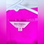 Juicy Couture Women’s Hot Fuschia Pink Rhinestoned Satin Pajama Shirt Photo 5