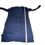 YALA LESLIE LONG SLEEVE OVERSIZE BAMBOO CARDIGAN SLOUCH POCKETS BLUE WOMEN S/M Photo 6