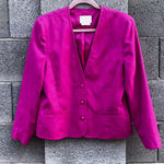 Vintage Women's Country Sophisticates by Pendleton crop Blazer Size 12 Pink Photo 0