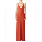 ALC Frank A.L.C. Orange Crepe Margot Gown Size 4 Photo 1