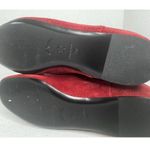 Longchamp  knee high Flat suede boots in color Red BRICK size 37 Photo 7