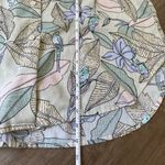 Vintage Tropical Floral Bird Print Button Up Shirt Collared ~ Women’s Size XXL Photo 13