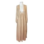 Sundress Chicago Long Dress in Roma Cafe Au Lait M/L New Womens Maxi Tan Size M Photo 4