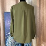 Alex Marie Size L Sage Button Down Blouse Photo 6