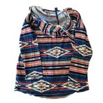 American Living  Aztec Striped Pullover Hoodie Lightweight‎ Womens Size Medium Photo 1