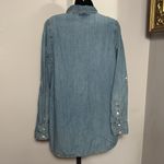 Liz Lange  Maternity Medium 8-10 Tunic Denim Shirt Photo 1