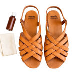 Earth Origins  Berri Tan Leather Fisherman Slingback Sandals Women’s Est US 9 EUC Photo 0