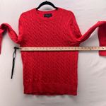 Brooks Brothers  Cable Knit Golden Fleece Sweater Red Small Photo 11
