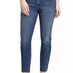 Eileen Fisher Eileen FisherJeans Raw Hem Stretch Organic Cotton Medium Wash Denim Size 6 Photo 0