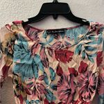 For Love & Lemons  Floral  Pink and Blue Tie Front Crop Top XS Photo 6