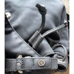 Coach Vintage Black Nylon Mini Backpack Leather Cargo Backpack Travel Photo 5