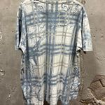 The Vintage Shop Vintage Y2K Blue White Plaid Grunge AOP All Over Print T-Shirt XL Jesse Pinkman Photo 2