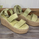 Coconuts by Matisse  Womens Green Soire Wedge Platform Heels Espadrille Size 6 Photo 0