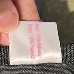 Victoria's Secret Victoria’s Secret PINK Black & Silver Tote Bag with Zipper Photo 7