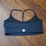 Vuori  Women's Gray Black Patterned Athletic Health Gym Workout Yoga Sports Bra Photo 1