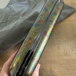 Alexander McQueen $3200 Metallic Oil Slick Leather Knuckle Ring Duster Clutch Photo 15