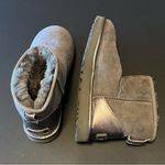 UGG  Classic mini suede women’s boot, grey and metallic, shearling size 7US Photo 4