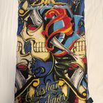 Ed Hardy  vintage skull scarf Photo 1