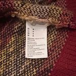 American Eagle  Aztec Southwestern Hooded Fringe Open Front Poncho Cape‎ Medium Photo 5