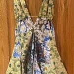 ZARA  Daisy Floral Printed Halter Cotton Mini Dress Size XS Beach Vacation Photo 11