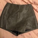 She & Sky Gray Vegan Leather Skort Photo 0