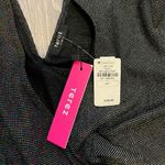 Terez  Metallic-Knit Wrap Jumpsuit Silver Shimmer Waffle XS Made in USA Chic NWT Photo 6