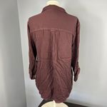 American Eagle  Outfitters Mauve Button Down Shirt Photo 3