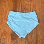 ANDIE  Wide Band High Waisted Bikini Bottom Hydrangea Blue Sz S NWOT Photo 2