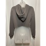 Wild Fable  Gray Corduroy Cropped Zip Up Hoodie Size M Womens Crop Photo 2