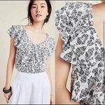 Anthropologie Dolan Left Coast Collection Savannah Ruffle Leopard Tank Sz M π Photo 1