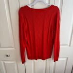 Banana Republic  red cable knit long sleeve sweater size XL Photo 4