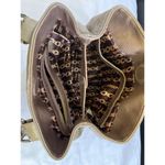 Tignanello Womens Bronze Leather Shoulder Bag Purse SKU 6409 Gold Photo 4