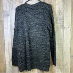 Poof! Poof New York Oversized Variegated Large Gray/Black Crochet Style Cardig… Photo 1