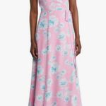 WAYF 💕💕 The Angelina Floral Wrap Gown ~ Mauve Pink Floral Print Small S NWT Photo 0